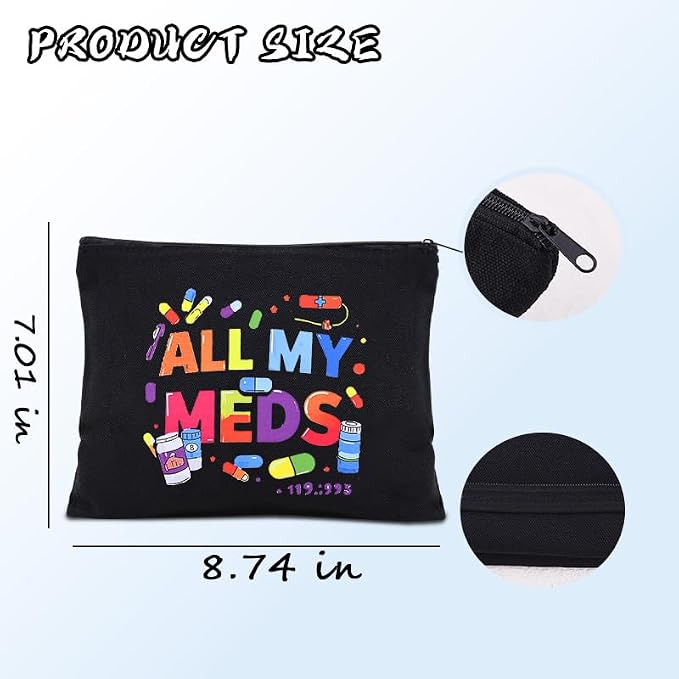 Sisadodo Charging Cable Organizer Travel Bag Toiletry Makeup Cosmetic Bags Medicine Med Toiletry Bag Pouch Diabetic Gifts Bags