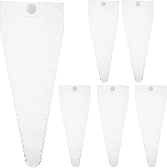 DECHOUS Pet Grooming Scissor Pouch PVC 6pcs Portable Organizer | Snap Button Closure, Compact Carry Design, Easy Item Identification for Neat Storage and Quick Access