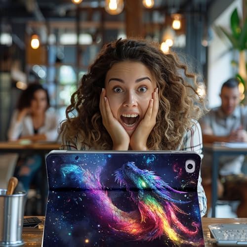for Microsoft Surface Go 4/3/2/1-10.5" 2021 Tablet Case,Auto Wake/Sleep,Adjustable Stand Protective Cover - Cute Dragon