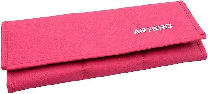 ARTERO Pink Organizer – Multi-Compartment Storage for Regular & Wide Clipper Blades | 9 Secure Slots with Safety Tab | Travel-Ready Tool Holder for Groomers