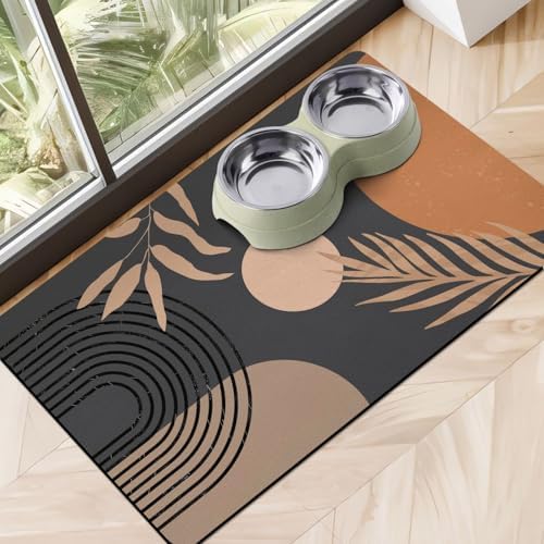 Dog Food Mats for Floors, Absorbent Dog Bowl Mat for Food and Water Dispenser, Quick Dry Cat Food Mat Pet Supplies