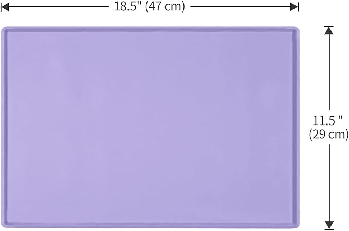 Silicone Dog Food Mat Waterproof Pet Feeding Tray for Small Medium Dogs