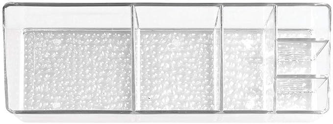 iDesign Medicine Cabinet Organizer - Clear Plastic Bathroom Storage for Vitamins, Makeup, or Toiletries
