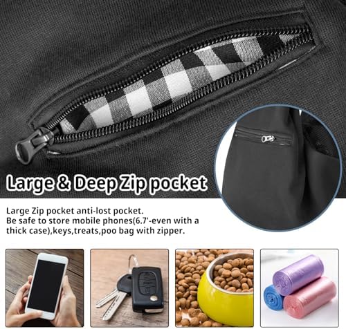 CUBY Dog and Cat Sling Carrier - Hands Free Reversible Pet Papoose Bag - Soft Pouch and Tote Design - Suitable for Puppy, Small Dogs Cats Outdoor