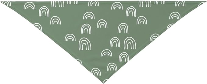 Sage Green Dog Bandana,Adjustable Triangle Bibs Dogs Scarf,Puppy Neckerchief Dog Cat Bib for Spring Summer (Light Green)