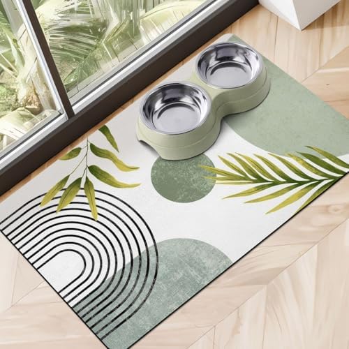Dog Food Mats for Floors, Absorbent Dog Bowl Mat for Food and Water Dispenser, Quick Dry Cat Food Mat Pet Supplies