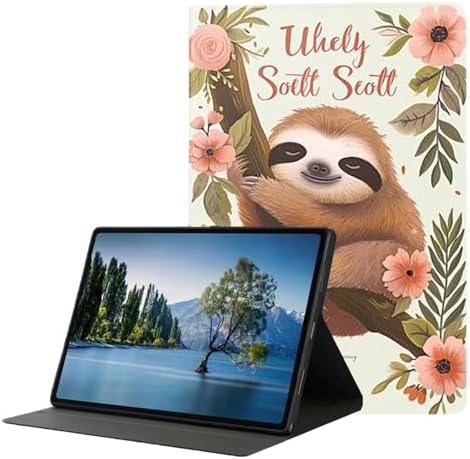 for Samsung Galaxy Tab S8 2022/Tab S7 2020 11" Tablet Case(Model SM-X700/X706/T870/T875/T878),Premium Leather Folio Stand Auto Wake/Sleep,Multiple Viewing Stand,Cute Sloth