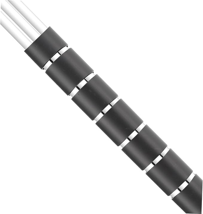 TEHAUX Spiral Coiled Tube Sleeve for Flexible Wire Wrap Organizer Protects Wires from Pets and Easy to Cut and