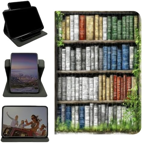 Case for Samsung Galaxy Tab S11 11" 2025, 360 Degree Rotating Stand with Multi-Angle Vertical & Horizontal Viewing Shockproof Protective Shell for Women Men, Green Books