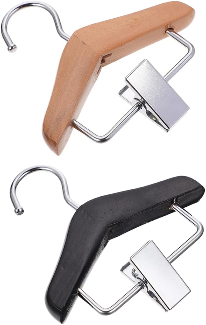 LIOOBO 2pcs Skirt Hangers Clips for Dogs Pet Clothing Hanger Puppy Apparel Clip Garment Hanging Rack Compact