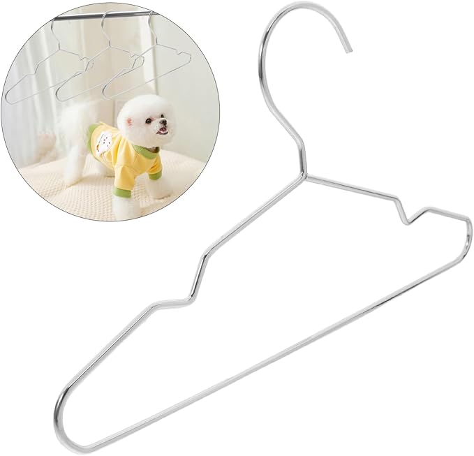 OUNONA 10pcs Pet Clothing Hangers Stylish for Dog Cat Garments Versatile Drying Rack for Stores Elegant Functional