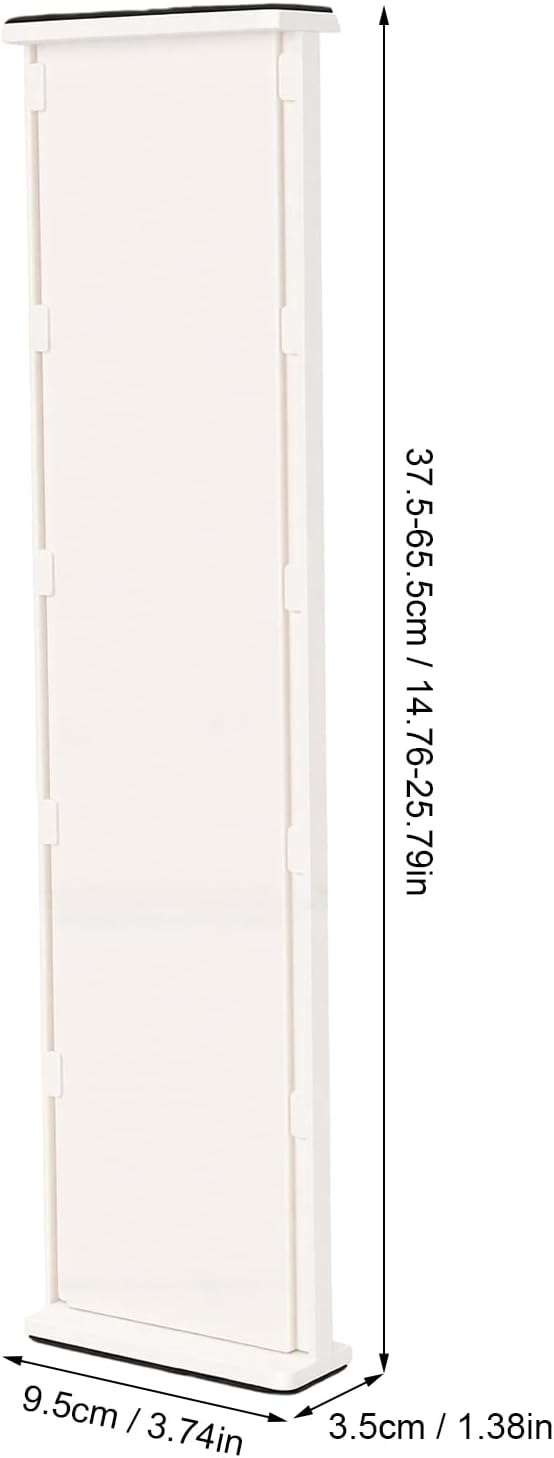 AUNMAS Expandable Drawer Divider for Clothes With Lock Clip, 14.76-25.79in Adjustable PP Drawer Separator for Kitchen Bedroom Nursery Office Organization & Storage (L)