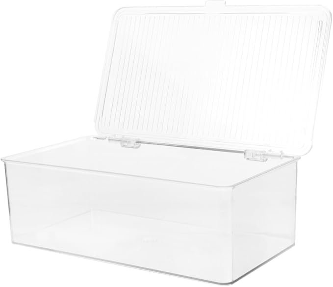 Portable CD Organizer Box with Lid, PET Dustproof Large Capacity | Dvd Storage Container for Home or Office, Media Holder, Space Saving Organizer for Discs