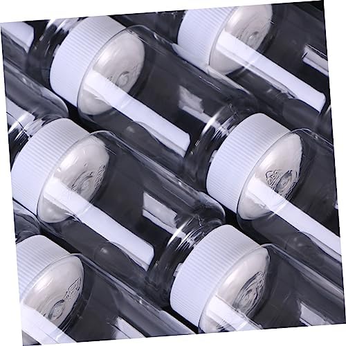 30pcs Pet Container Bottles Screw Lid Storage for Pills Tablets Vitamins and Medicine for Home Use and Travel