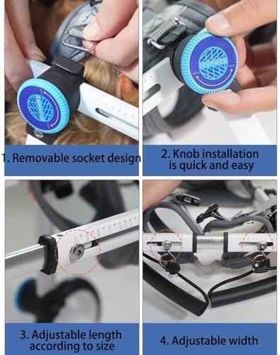 Pet Trailer Dog Bicycle Trailer Paw Cart Durable Aluminum Frame with Soft Abdominal Support Harness for Outdoor Walking Travel & Disabled Pet Mobility Support