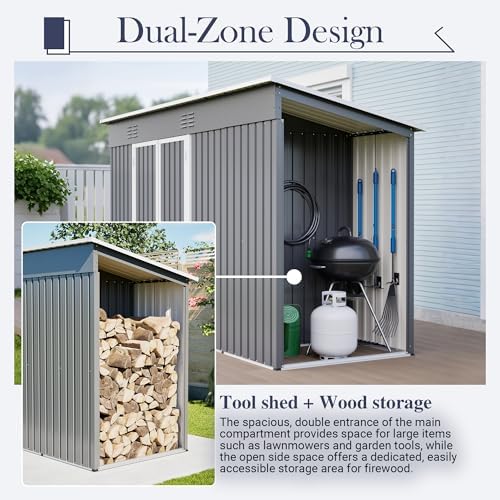 Outdoor Metal Storage Sheds Garden Cabinets 10x4 Lockable