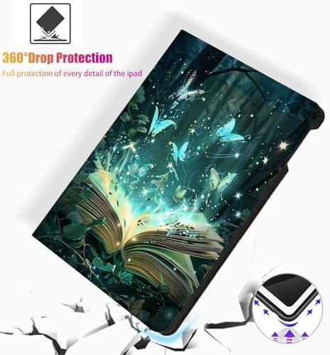for Microsoft Surface Pro 8-13" 2021 Tablet Case,Auto Wake/Sleep,Adjustable Stand Protective Cover - Forest Butterfly