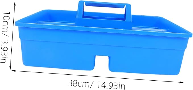 ARTIBETTER Plastic Multi-use Storage Organizer Tool Case Portable Vet Kit Handle Storage Tote Easy Access Dividers