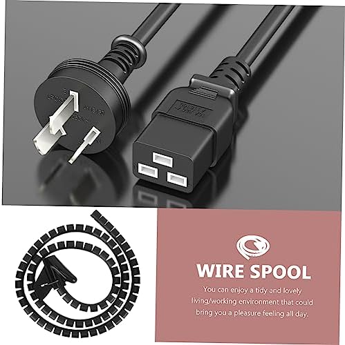 HOMSFOU Cable Organizer Sleeve Spiral Wire Holder for Protective Tube for Data Lines Prevents Pet Chewing Flexible Design for Use