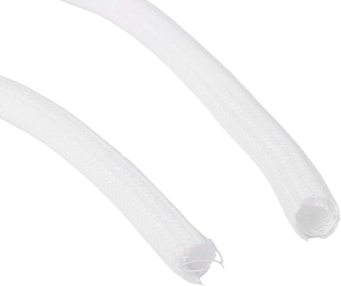 118.11 inch Self-Retracting Cable Sleeve, Fire-Resistant Wire Organizer for Home Office, Tangle-Free Cord Protector Against Pets Chewing, Black(White)