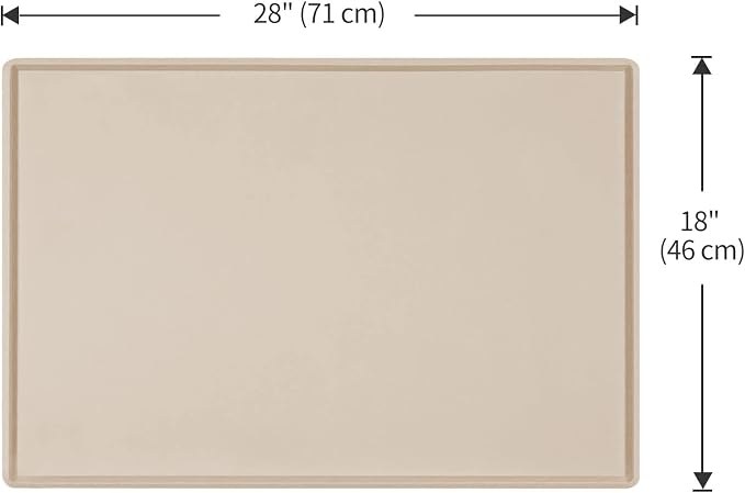Silicone Dog Food Mat Waterproof Pet Feeding Tray for Medium and Large Dogs