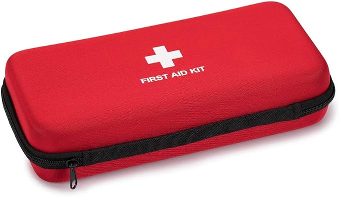First Aid Hard Case Empty, First Aid Hard Case First Aid EVA Hard Red Medical Bag for Home Health First Emergency Responder Camping Outdoors (Red)