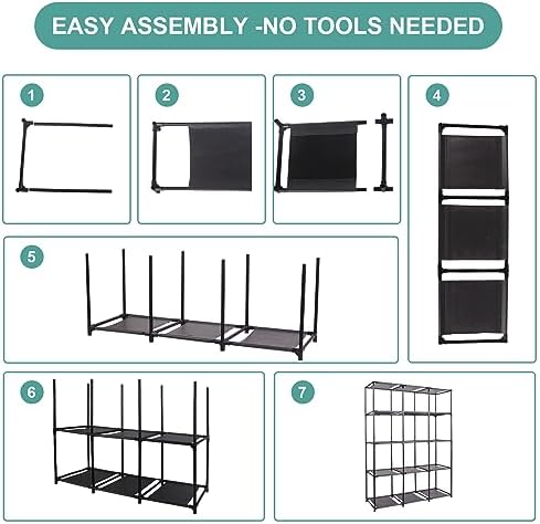 VASICAR Tall Fabric Dresser for Bedroom, Vintage Cube Organizer Shelf | 12-Drawer Storage Tower Unit, DIY Shelves and Drawers for Closet, Nursery, Hallway, Entryway