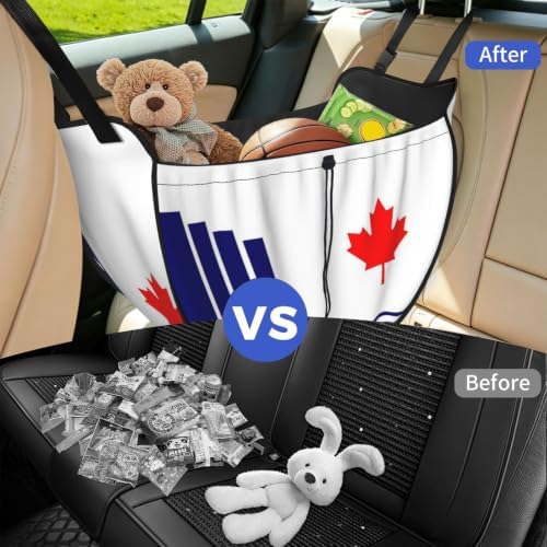 Flag of Scarborough Car Seat Organizer-Backseat Storage Bag for Travel | Waterproof Durable. Holds Snacks Gear Essentials. Fits Most Cars.