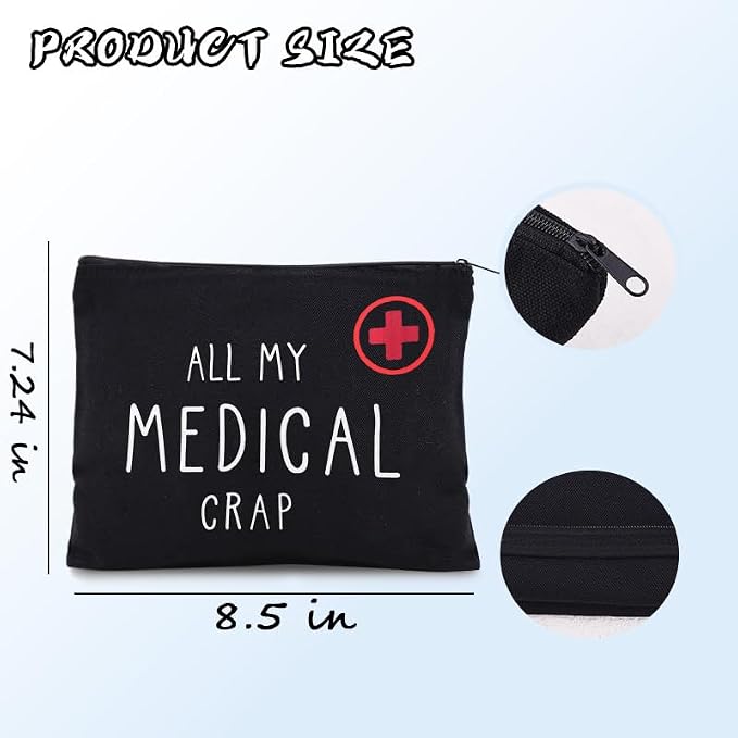 Sisadodo Charging Cable Organizer Travel Bag Toiletry Makeup Cosmetic Bags Medicine Med Toiletry Bag Pouch Diabetic Gifts Bags