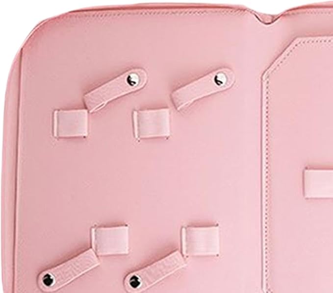 Pet Grooming Tool Storage Case Dog or Cat Grooming Supplies Dog Grooming Bag Portable PU Leather Storage Organizer Suitable for Professional Pet, Pink