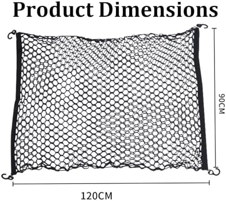 Dog Car Barrier for Volkswagen Sharan Touareg Scirocco Amarok Caddy, Durable Car Dog Back Seat Barrier Net, Mesh Pet Divider Storage Net, Breathable & Easy to Install, Travel Accessories