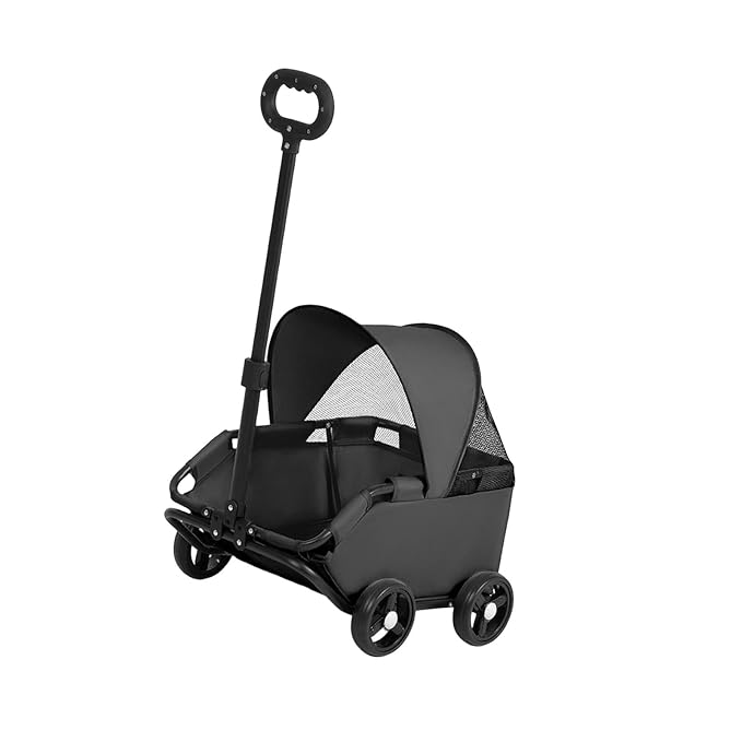 Portable Pet Carrier Frame for Small Pets Oxford Fabric Easy Storage Multi Use Small Strollers Portable Cats Compact Travel Cart Oxford Fabric Metal Frame Carrier