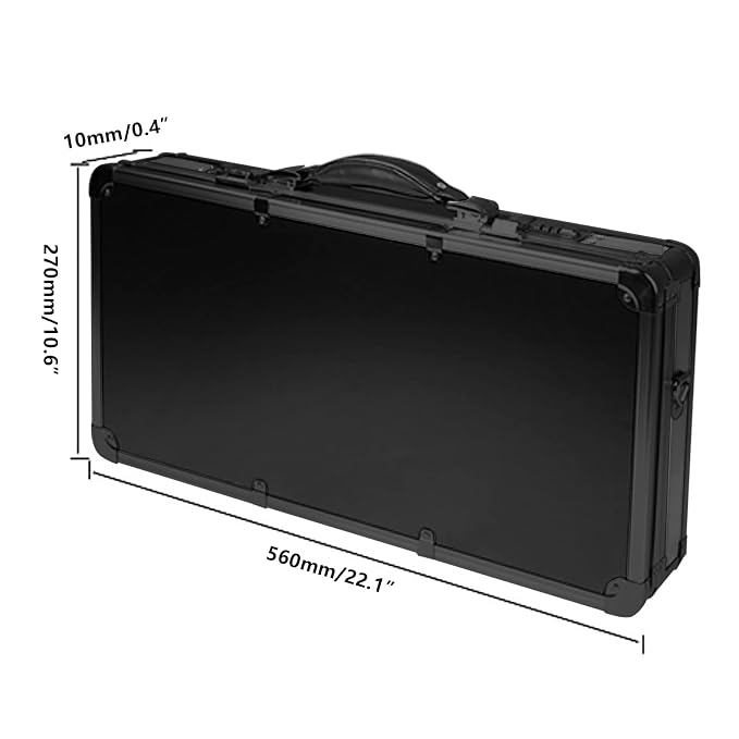 CNCEST Beauty Salon Barber Case,Hair Stylist Tool Kits Organizer,Professional Barber Travel Carry Case for Hair Scissors Tools Hair Stylist Pet Groome,Barber Carrying Case with Code Lock