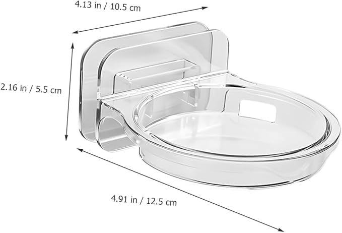 ABOOFAN 2pcs Transparent Wall-Mounted Camera Mount Bracket Easy to Install Mini Storage Shelf for Hiding Cables Bathrooms Kitchens and Bedrooms