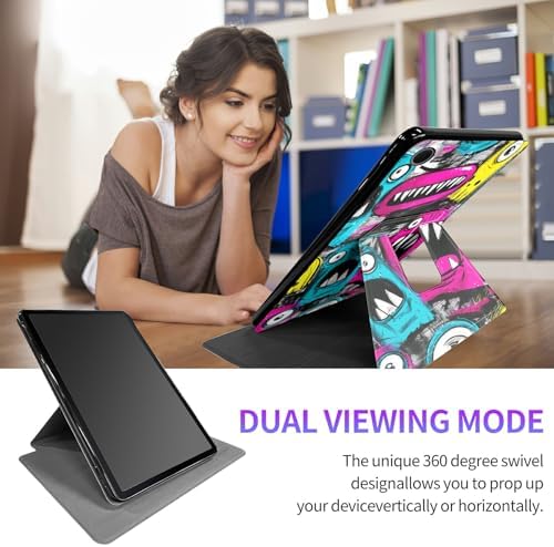 for Samsung Galaxy Tab A11 / Tab A9 8.7 Inch 2025/2023 Case, 360 Degree Rotating Adjustable Stand Smart Leather Tablet Cover for Women Men, Artistic Pets