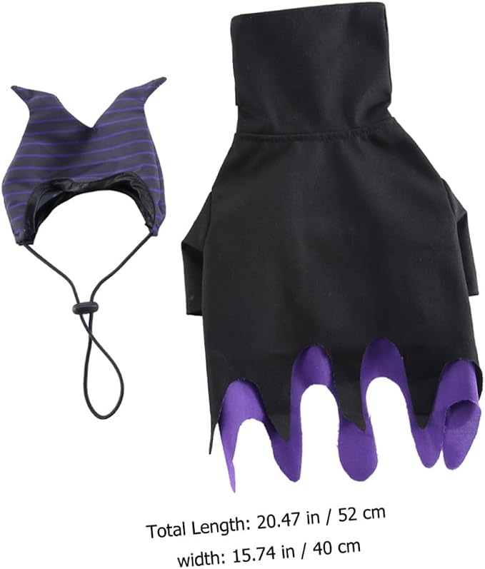 Wear-Resistant Witch Puppy Clothes Dog Halloween Costume Comfortable Pet Cosplay Outfit for Dogs and Cats Stylish Halloween Party Apparel to Make Pets Stand
