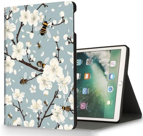 for Samsung Galaxy Tab A9 Plus/A9+ 5G 11 Inch 2023 Model X210/X215/X216/X218 Tablet Case,Auto Wake/Sleep,Adjustable Stand Protective Cover - Skull Butterfly Flower