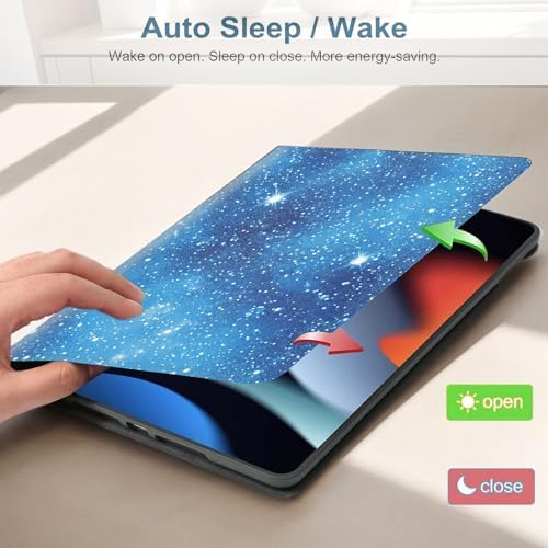 for Samsung Galaxy Tab S10 FE/ S9 FE 5G 10.9 Inch/Galaxy Tab S9 11 Inch 2023 Tablet Protective Cover with Adjustable Stand and Magnetic Auto Wake/Sleep,Starry Sky