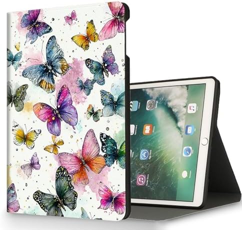 for Microsoft Surface Pro 8-13" 2021 Tablet Case,Auto Wake/Sleep,Adjustable Stand Protective Cover - Watercolor Butterfly