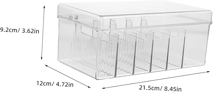 OSALADI Desktop Organizer Box Multi-grid Storage Case for Usb Cables Phone Chargers and Accessories Pet Material Lid for Office and Home Use
