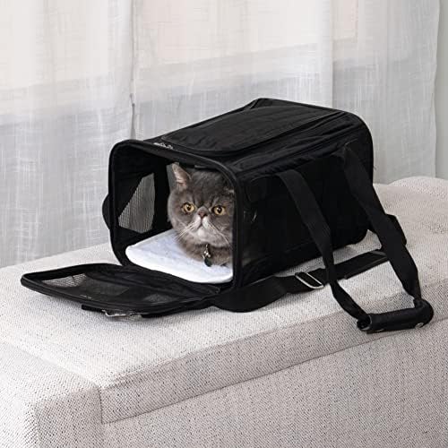 Sherpa Original Deluxe Travel Pet Carrier, Airline Approved & Guaranteed On Board - Black, Small