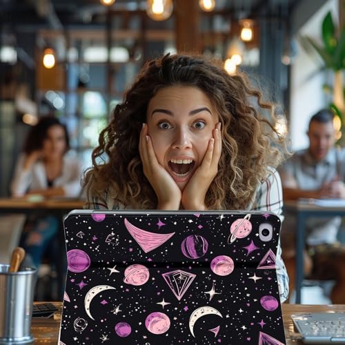 for Microsoft Surface Pro 11/10/9-13" 2024/2022 Tablet Case,Auto Wake/Sleep,Adjustable Stand Protective Cover - Star Moon Planet