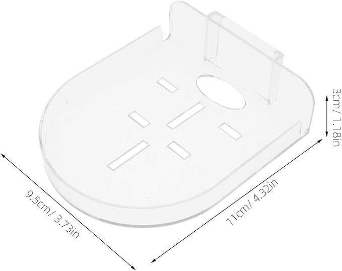 NUOBESTY 10pcs Baby Monitor Mount: Security Camera Wall Shelf Speaker Holder - No-Punching Wall Mount Stand for Small Devices - Transparent Floating Shelf for Bedroom Kitchen Bathroom