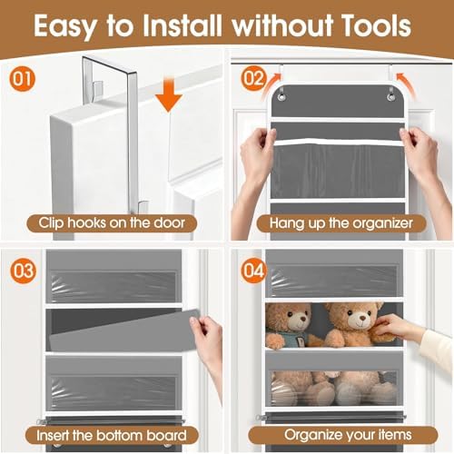 Over The Door Organizer Storage behind Door Hanging Organizer for Nursery