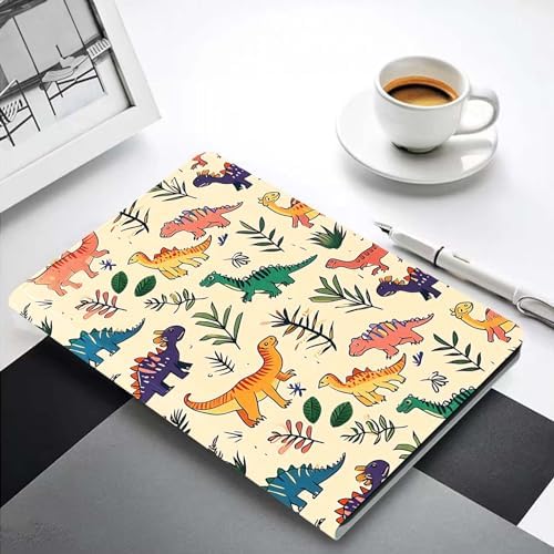 for Samsung Galaxy Tab A 8.4 Tablet Case SM-T307,Premium Leather Folio Stand Auto Wake/Sleep,Multiple Viewing Stand,Cartoon Funny Dinosaur