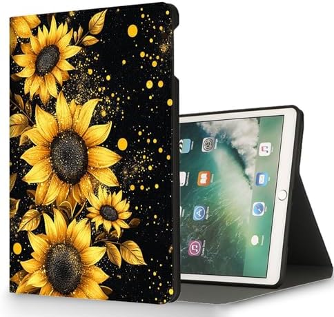 for Microsoft Surface Pro 11/10/9-13" 2024/2022 Tablet Case,Auto Wake/Sleep,Adjustable Stand Protective Cover - Sunflower