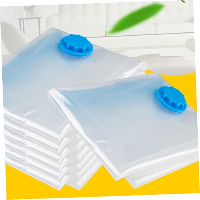 Vacuum Storage Bags 50x60cm PET and PE Waterproof Compression | White Space Saver Organizer, Sealed Bag Design, Clothes and Comforter Storage, Vacuum Compression Use