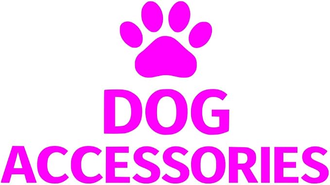 Dog Accessories Decal – Storage Label Sticker for Pet Organizer Bin Container (Pink)