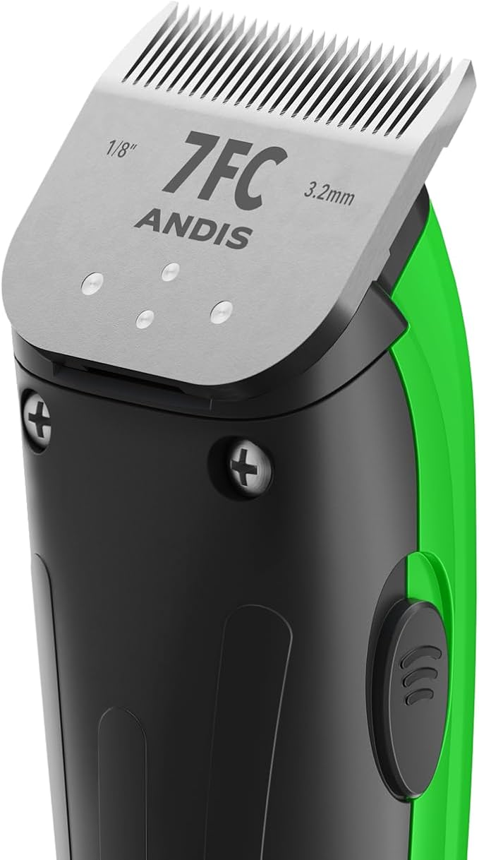 Andis Dr. Pol Easy Clip Versa Clipper Kit - Complete Grooming Solution with Detachable Blades, Attachment Combs, Nail Clipper & More for Safe, Efficient Grooming of All Dog Types, Green, 561121