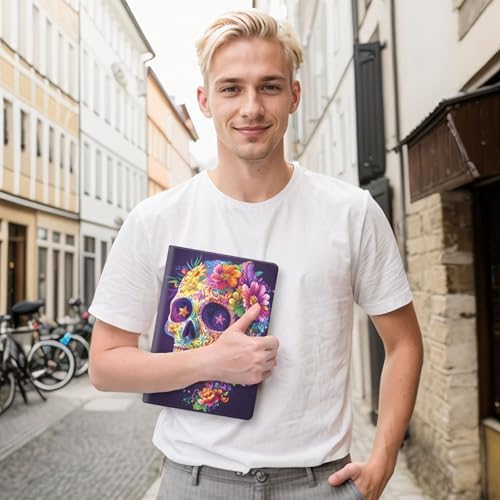 for Samsung Galaxy Tab S6 10.5 Inch 2019 (SM-T860/T865/T867) Tablet Protective Cover with Adjustable Stand and Magnetic Auto Wake/Sleep,Sugar Skull